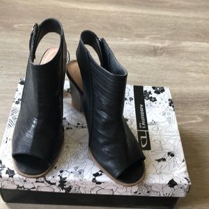 Open toe booties